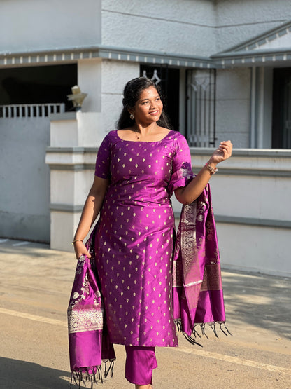 Madhangi- Banarasi Suit Set