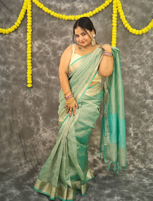 Chandi Banarasi Tissue Saree