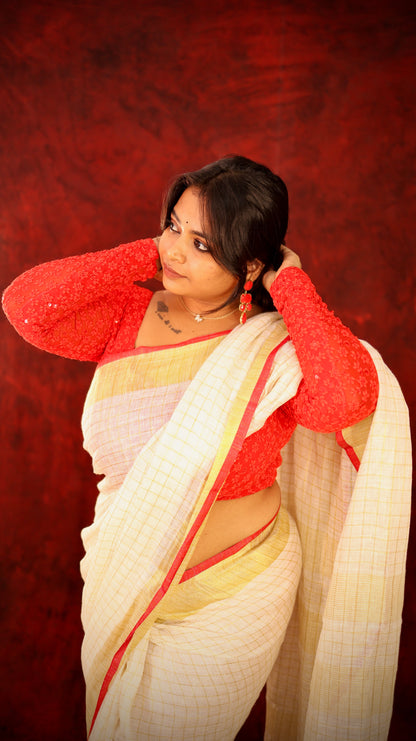 Mridula - Onam Linen Saree