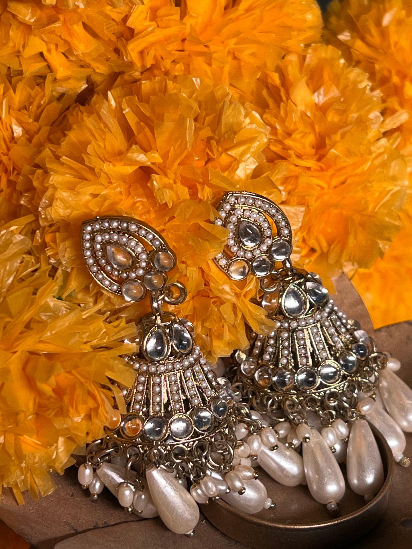 AI257 - Champa Chandbali Earring