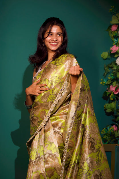 Dhrisha - Mango silk Saree