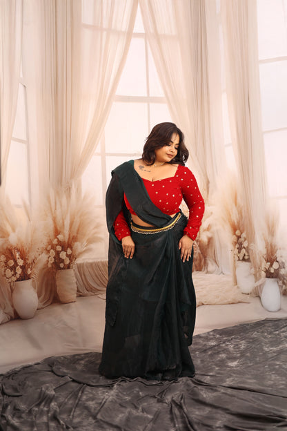 Kaira - Space Silk Half Saree