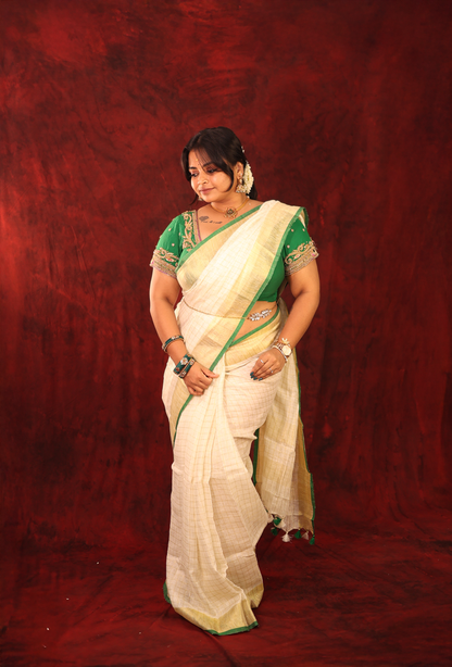 Mridula - Onam Linen Saree