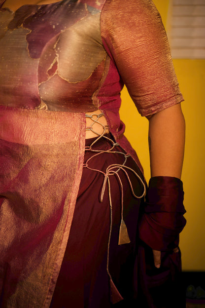 Avni - Printed Top with Skirt and Dupatta