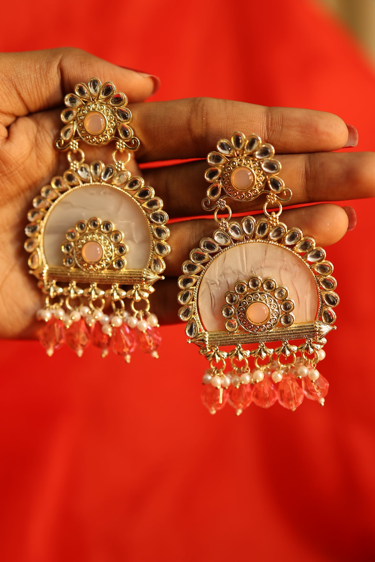 AI272 - Molted Marble Earrings