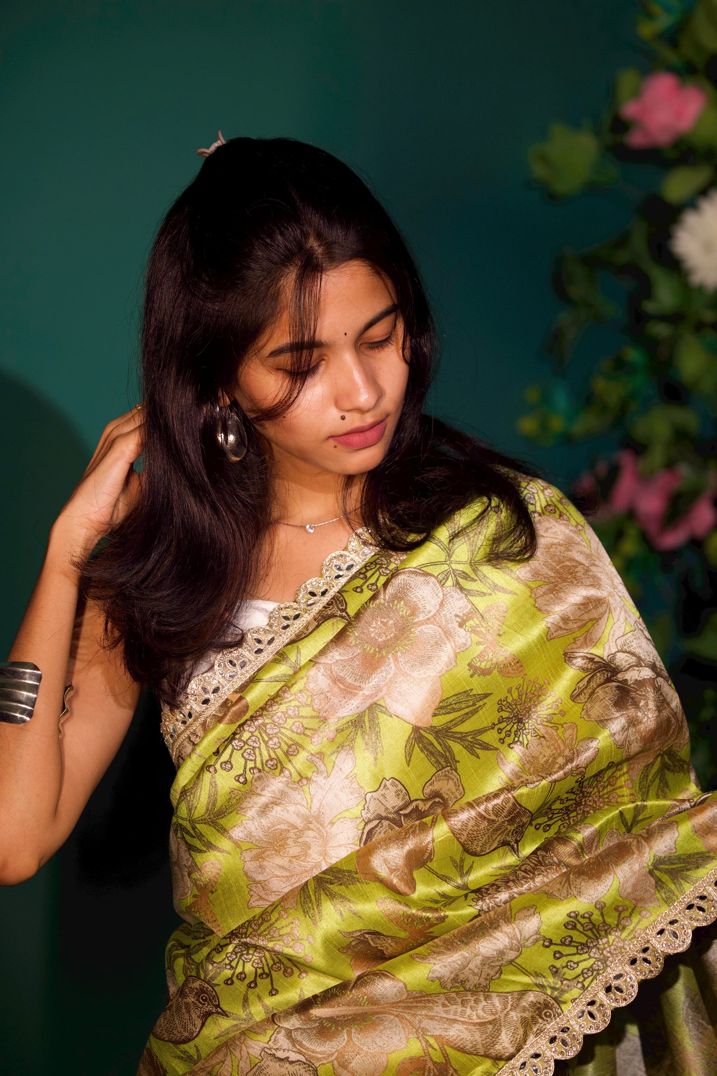 Dhrisha - Mango silk Saree