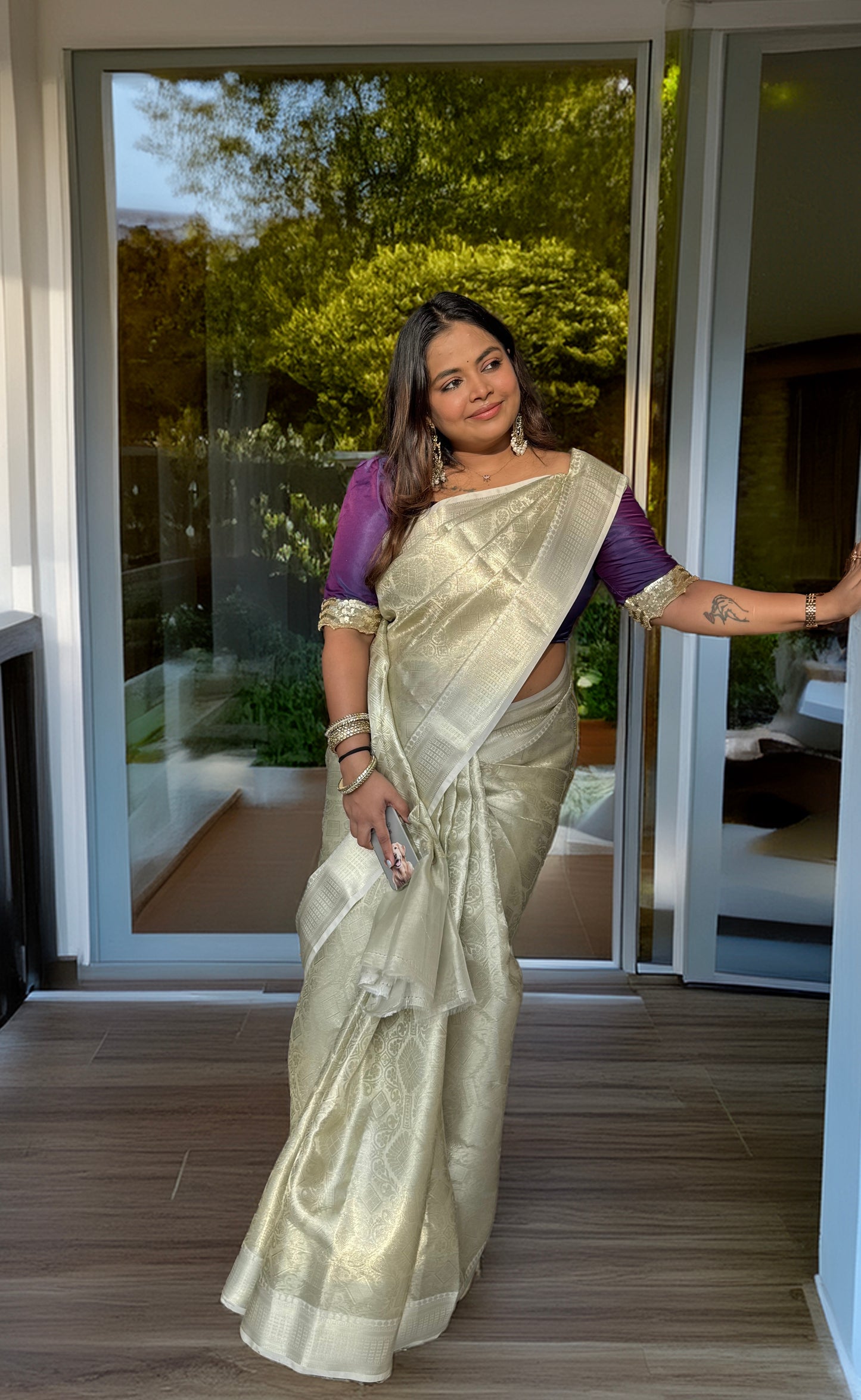 Mira Banarasi Tissue Saree