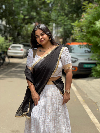 Maalvi - Mul Half Saree