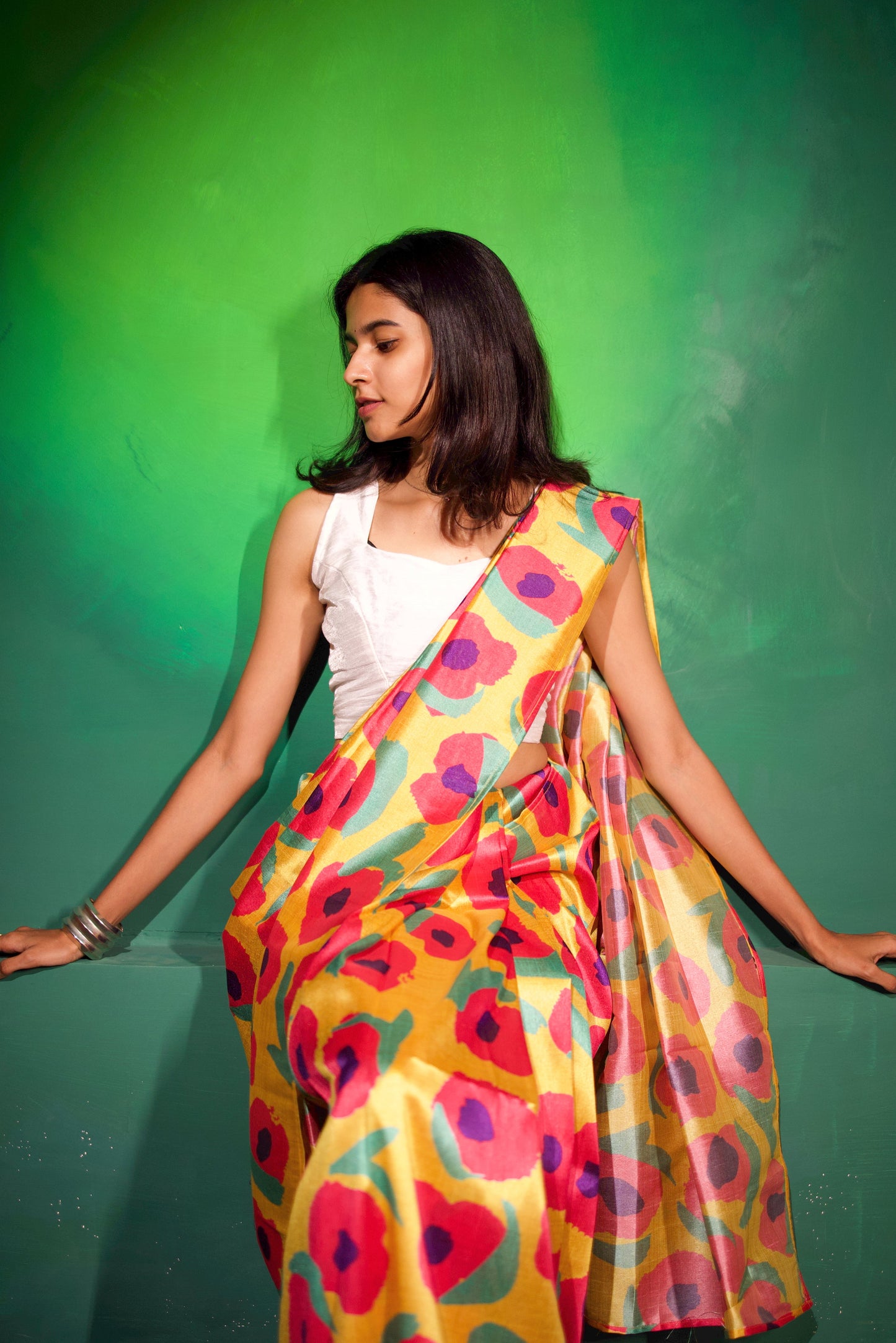 Maansa - Mango silk Saree