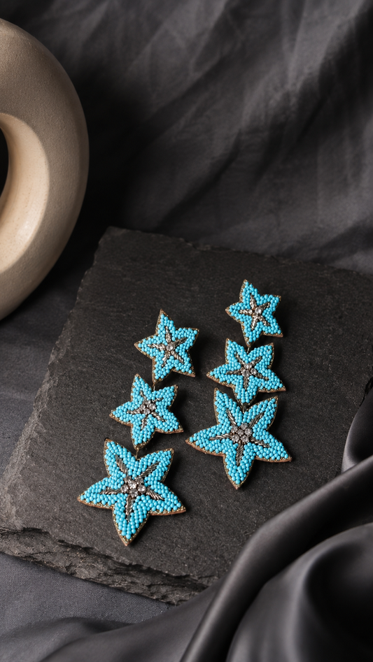 AI145 - Handmade Star Beaded Earring
