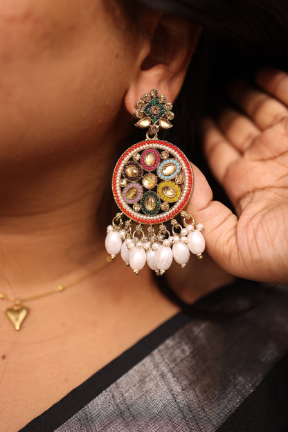 AI251  - Mehal Kundan Earring