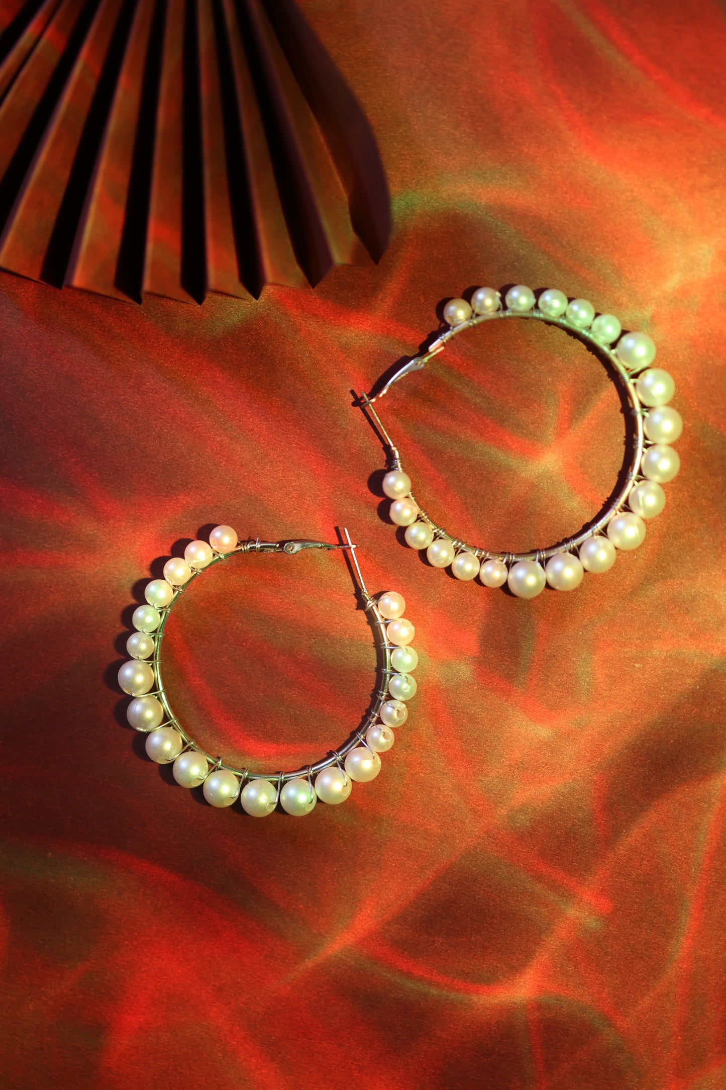 AI134 - Pearl Hoop Earring