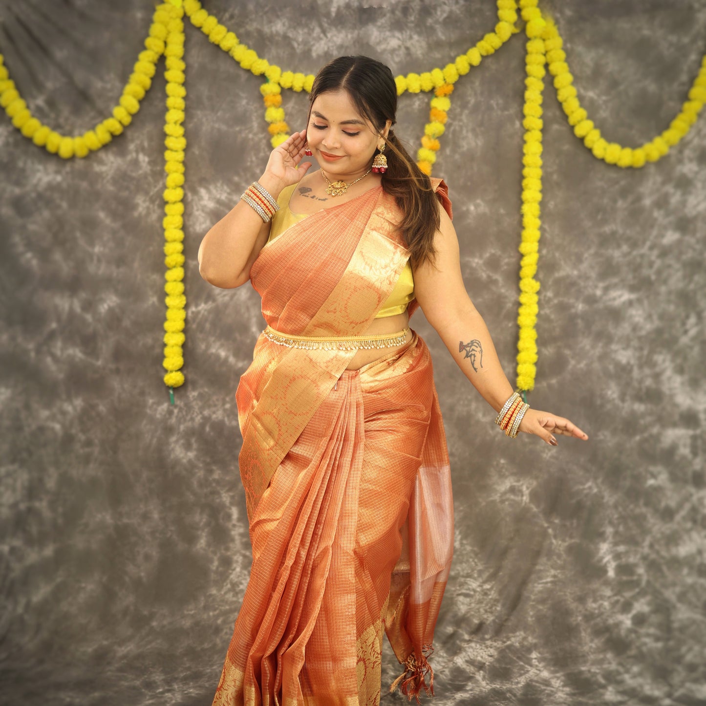 Rupali Banarasi Tissue Saree