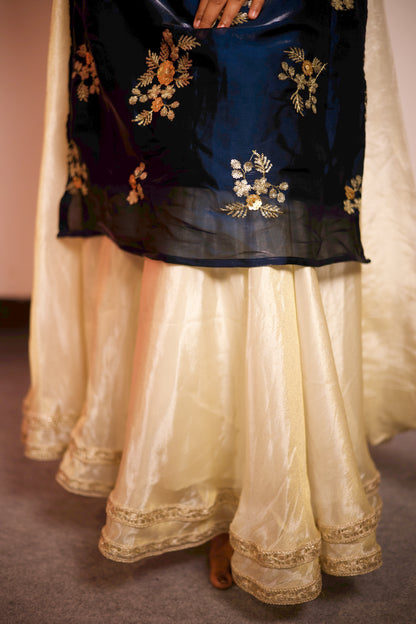Namya - Floral Kurta & Skirt Set