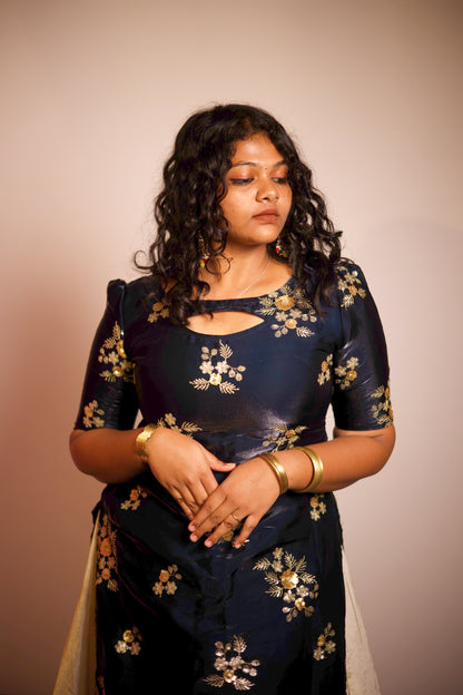 Namya - Floral Kurta & Skirt Set