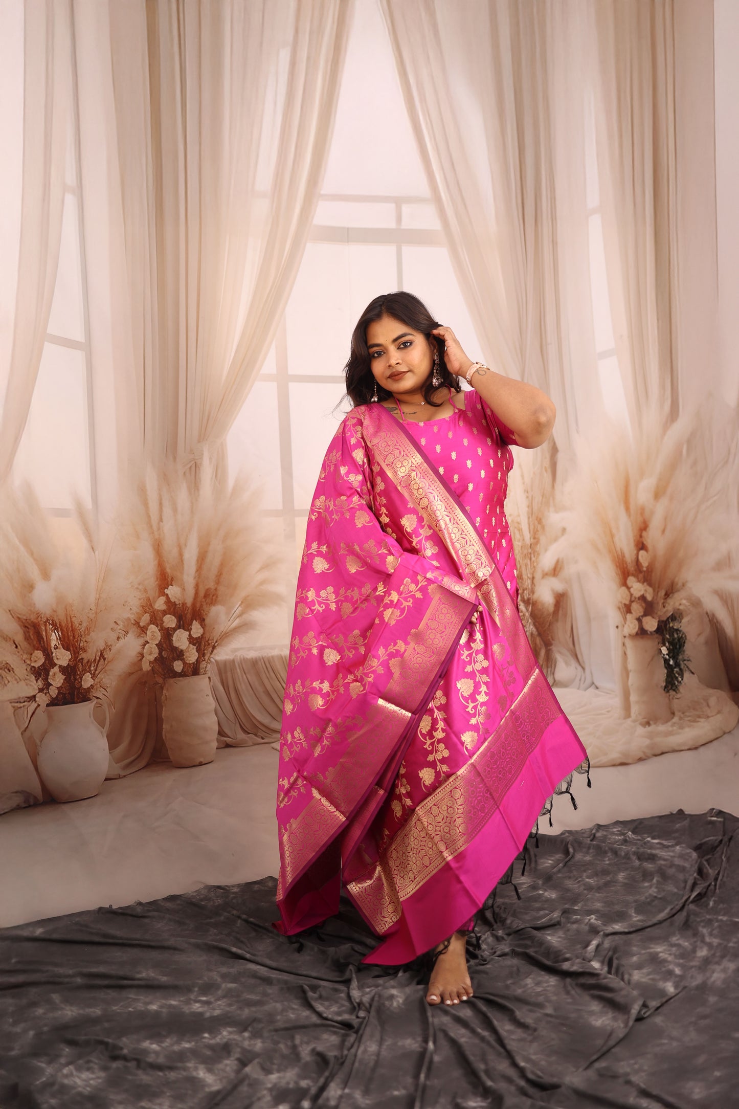 Madhangi- Banarasi Suit Set