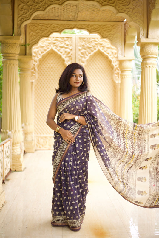 Ishita Chanderi Silk Saree