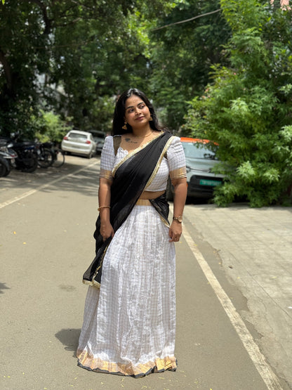 Maalvi - Mul Half Saree