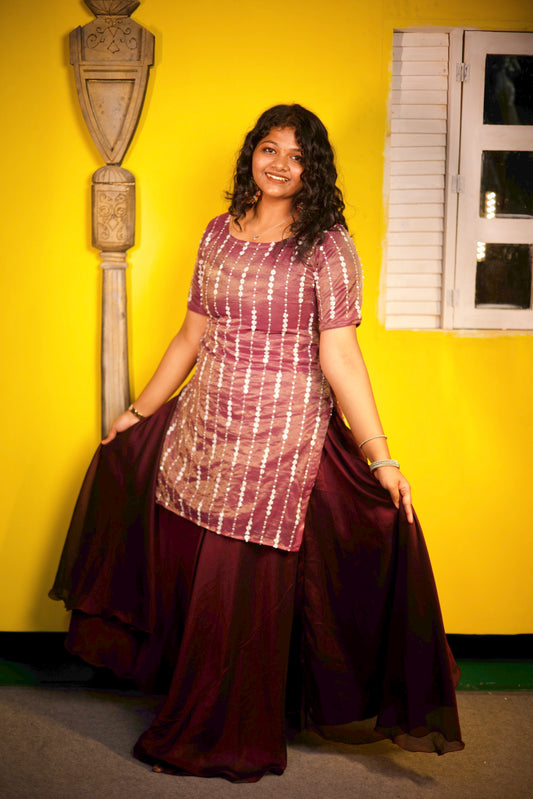 Kiyara - Sequin Top and Skirt