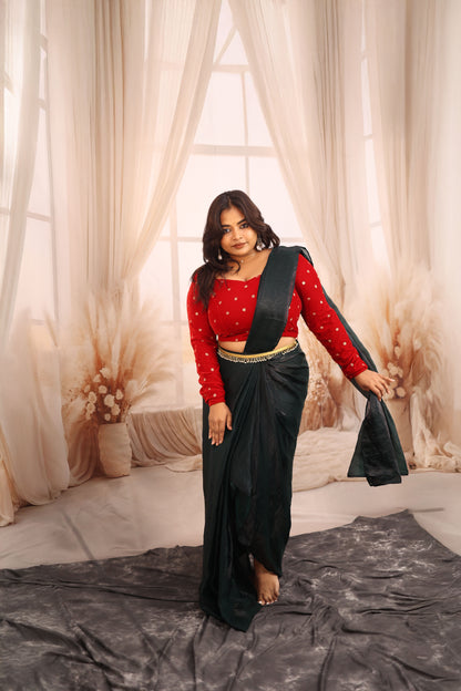 Kaira - Space Silk Half Saree