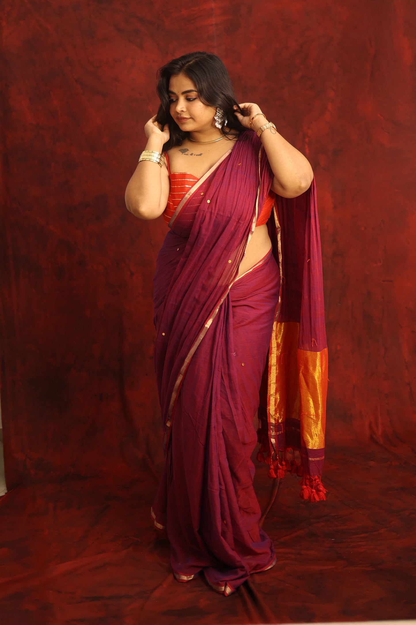 Reyhana Mul Cotton Saree