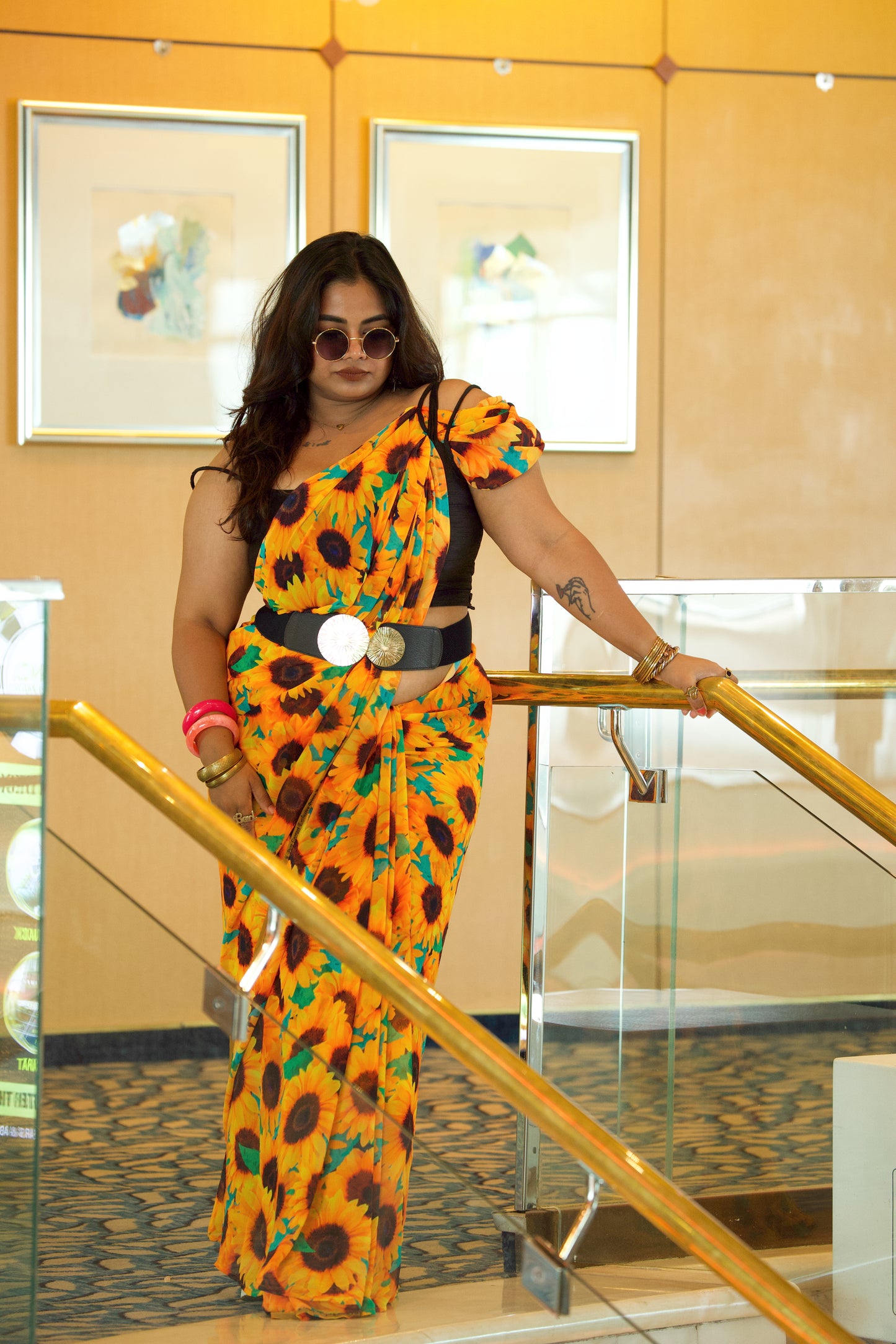 Corlia - Georgette Saree