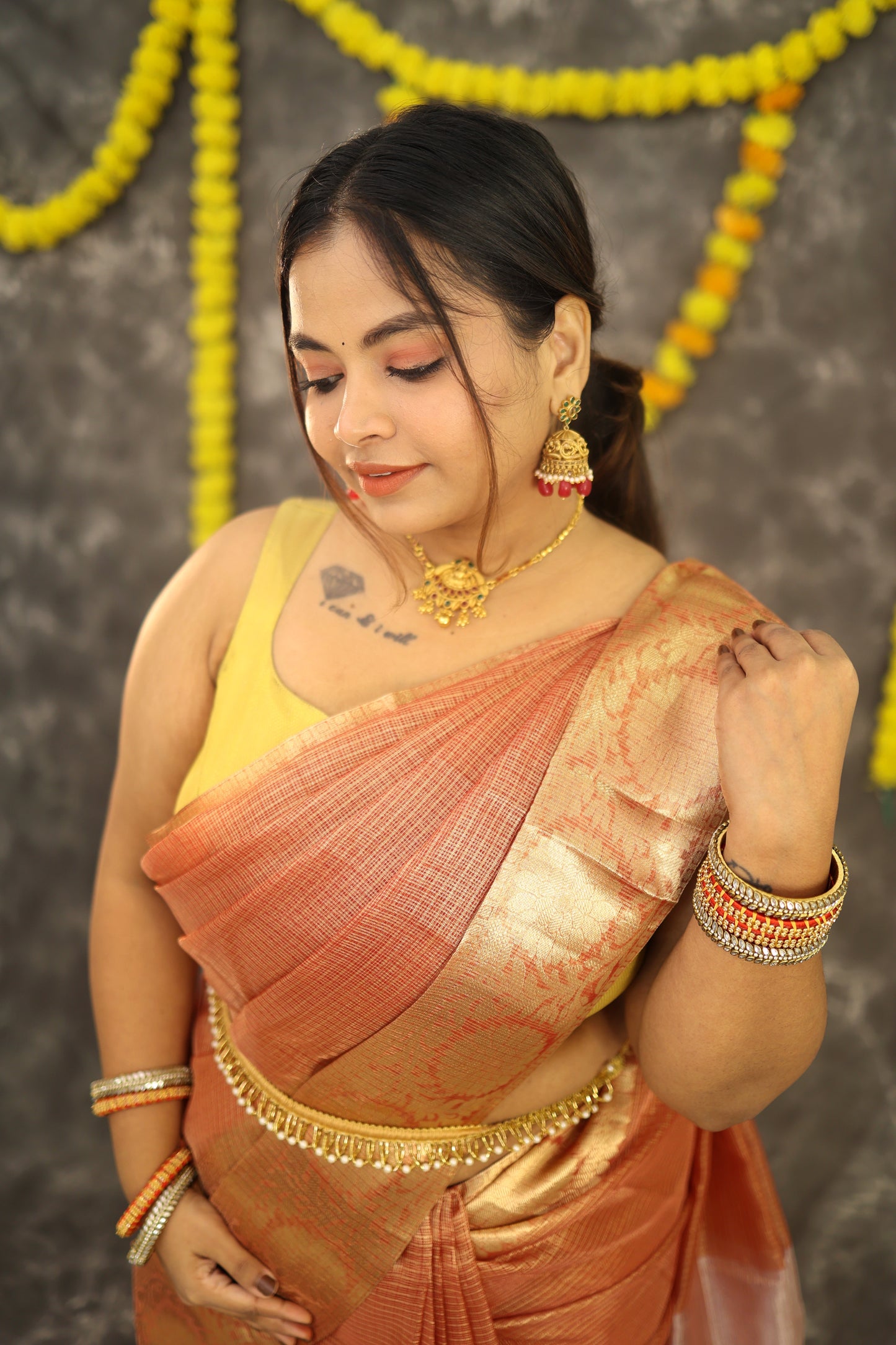 Rupali Banarasi Tissue Saree