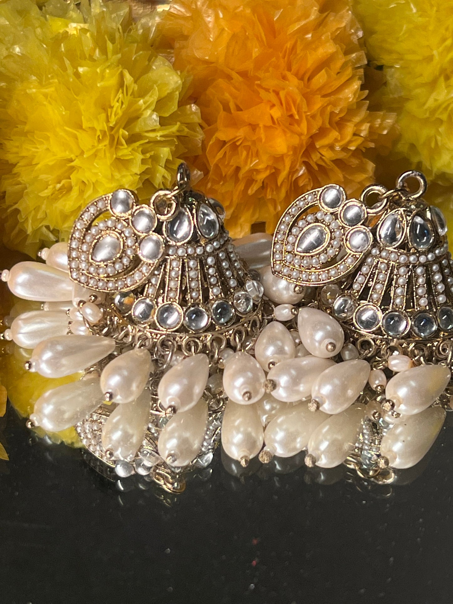 AI257 - Champa Chandbali Earring