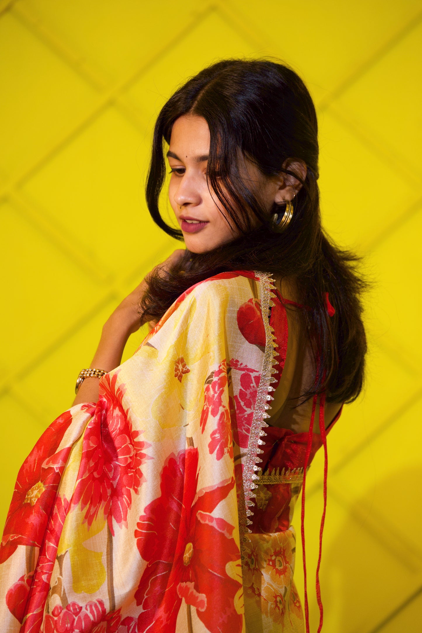 Swetha - Mango silk Saree