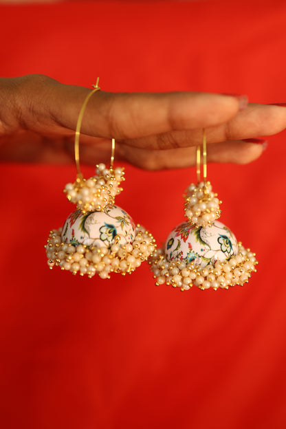 AI108 - Jhumka Bali meenakari Earring
