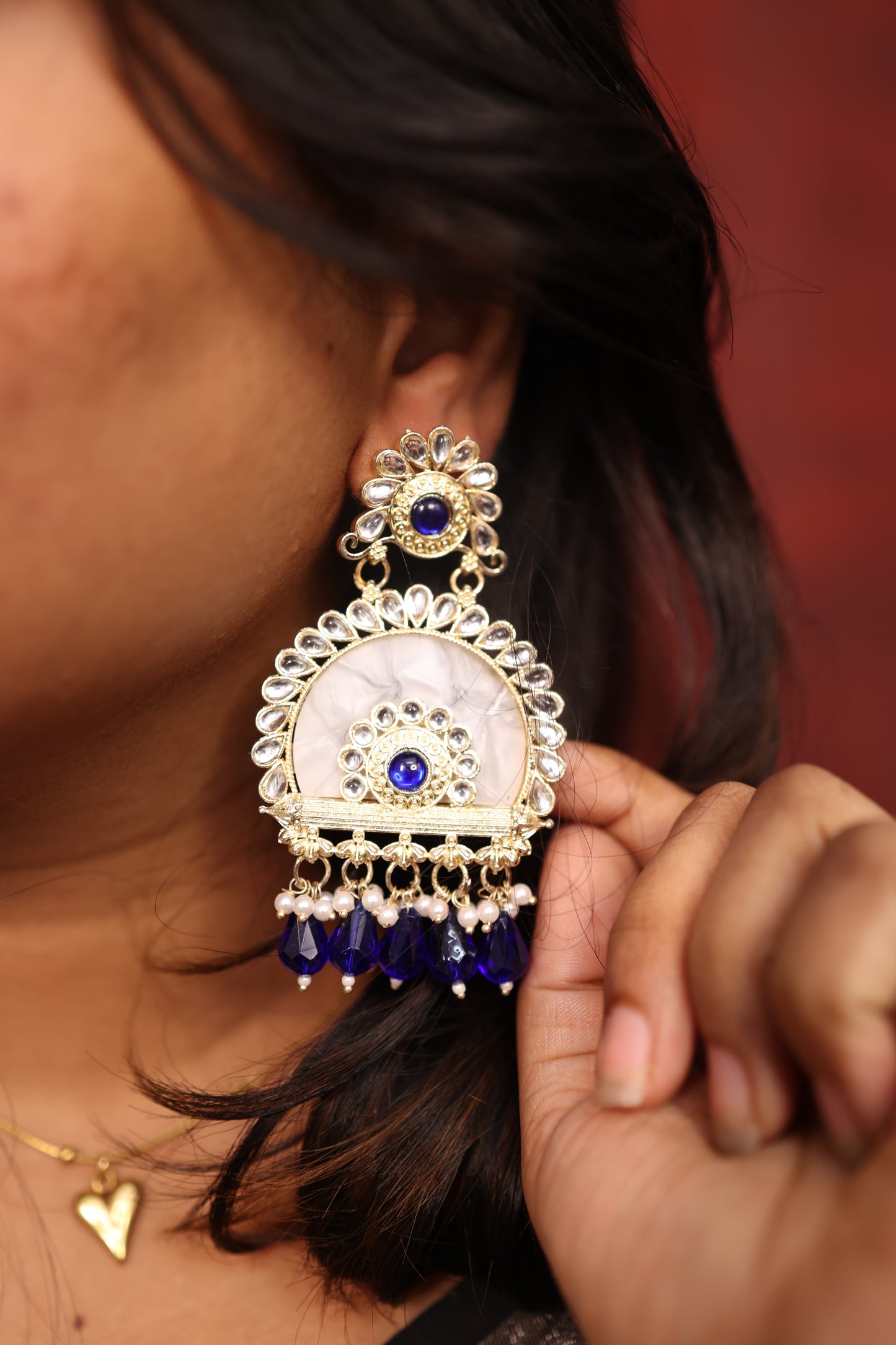 AI272 - Molted Marble Earrings