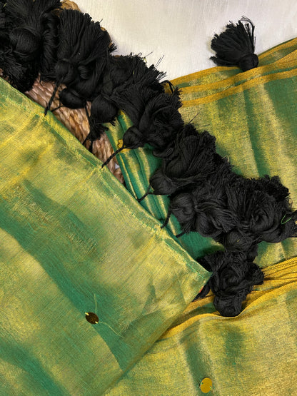 Kaire - Tissue Silk Handmade Sequin Saree