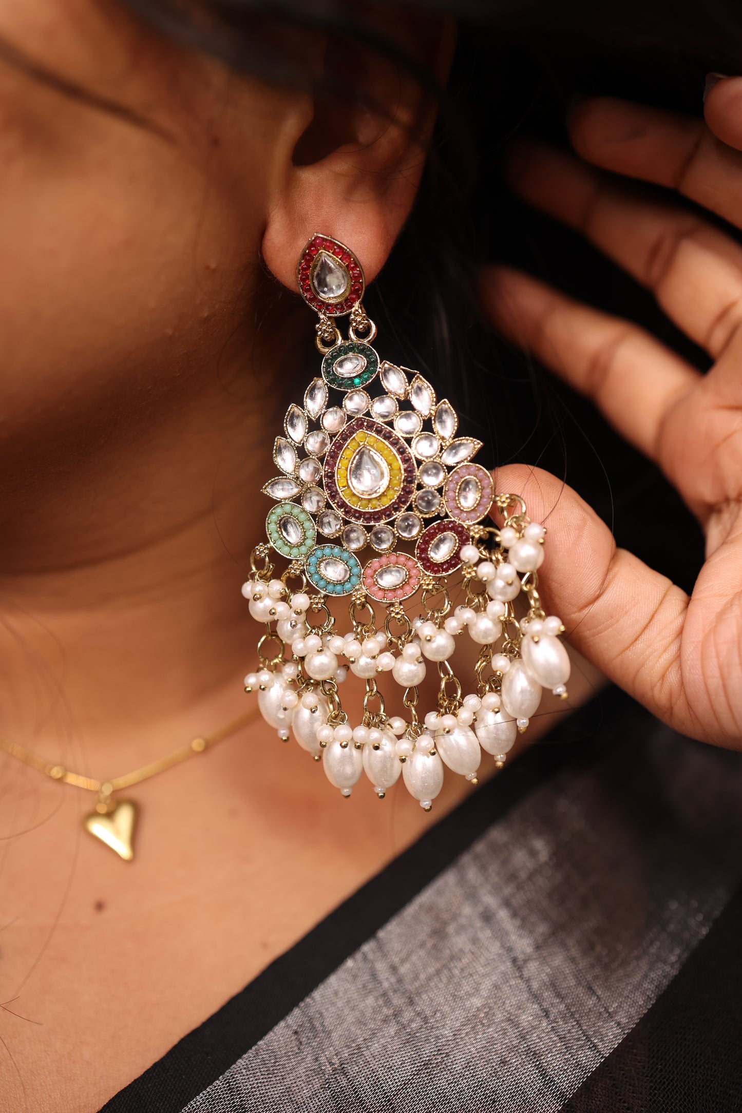 AI253 - Rajwada Kundan Earring