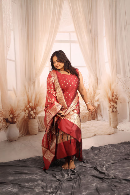 Madhangi- Banarasi Suit Set