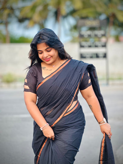 Keshi saree - Mul Saree