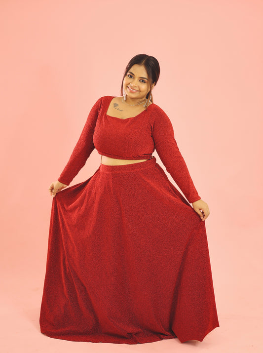 Neerja - Crop Top and Skirt