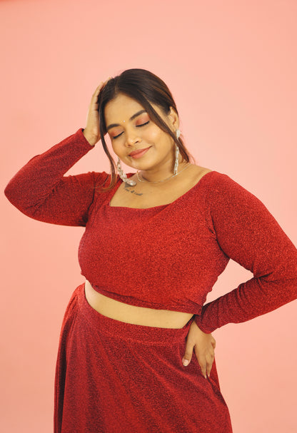 Neerja - Crop Top and Skirt