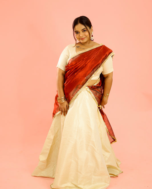 Mishka - Banarasi Half Saree