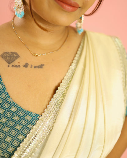 Parnika - Banarasi Tissue Silk Half Saree