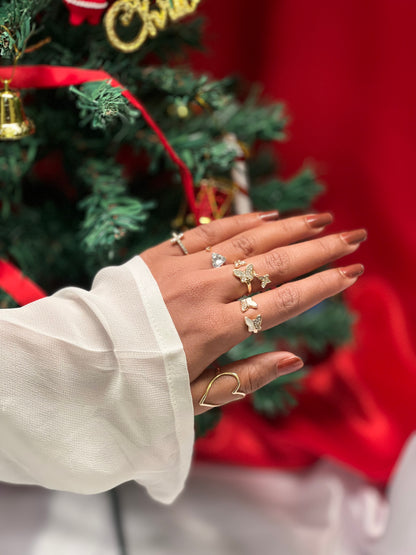 AI299 - Gold Plated The Enchanted Five Ring Set