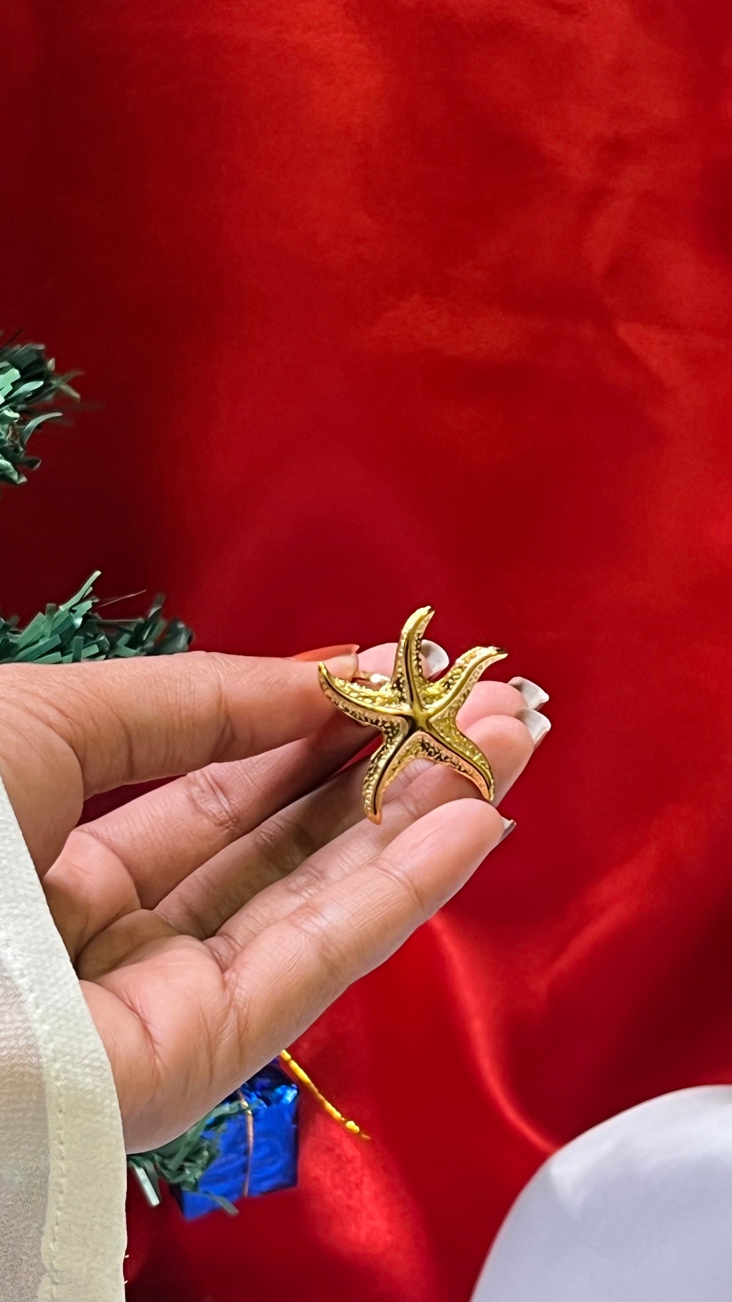 AI290 - Anti Tarnish Golden Starshore Ring