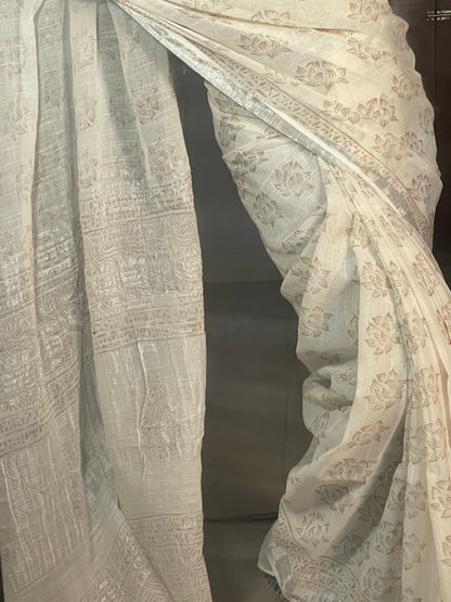 Kasni - Linen Saree