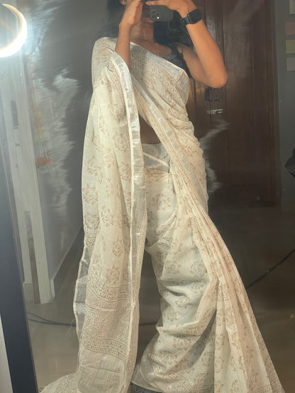 Kasni - Linen Saree