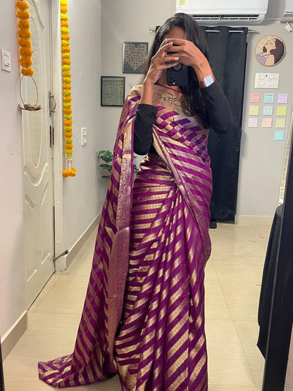 Zarira - Banarasi Georgette Silk Saree