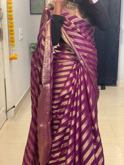 Zarira - Banarasi Georgette Silk Saree