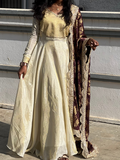 Aarvi - Tissue Silk Anarkali