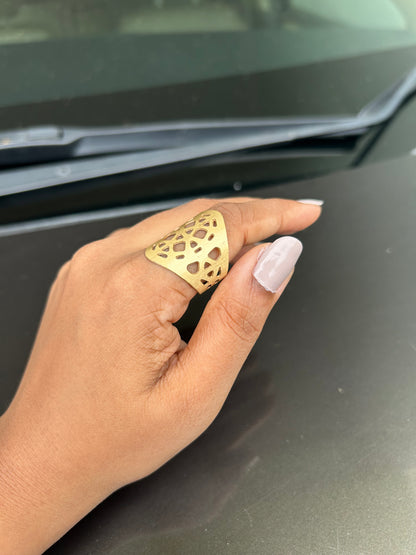 AI055 - Geometric Fashion Ring