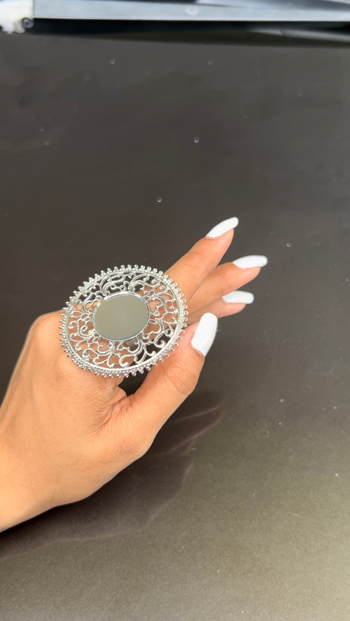 AI064 - Silver Mirror Ring