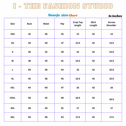 Neerja - Crop Top and Skirt