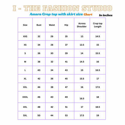 Amara - Crop top with Skirt